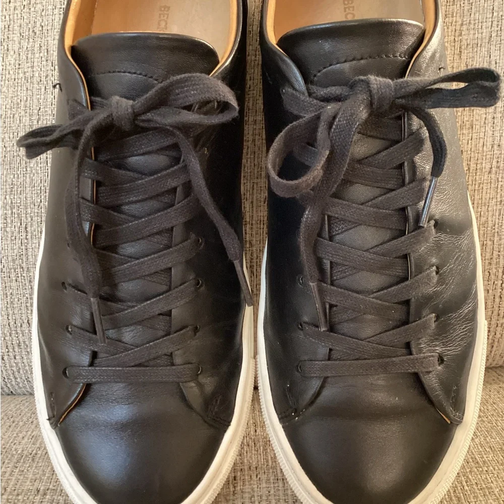 Beckett Simonon Black Leather Sneakers 11.5 44.5 common projects